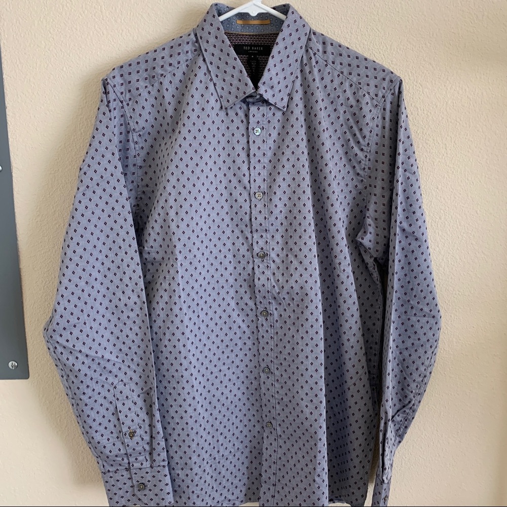 Ted Baker printed woven button up shirt